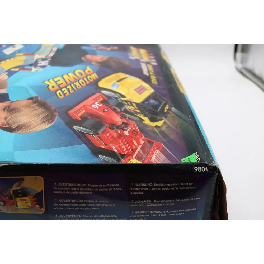 1996 MEGA BLOKS Motor Sport: Build & Race Speedway (9801) **SEALED** Damaged Box